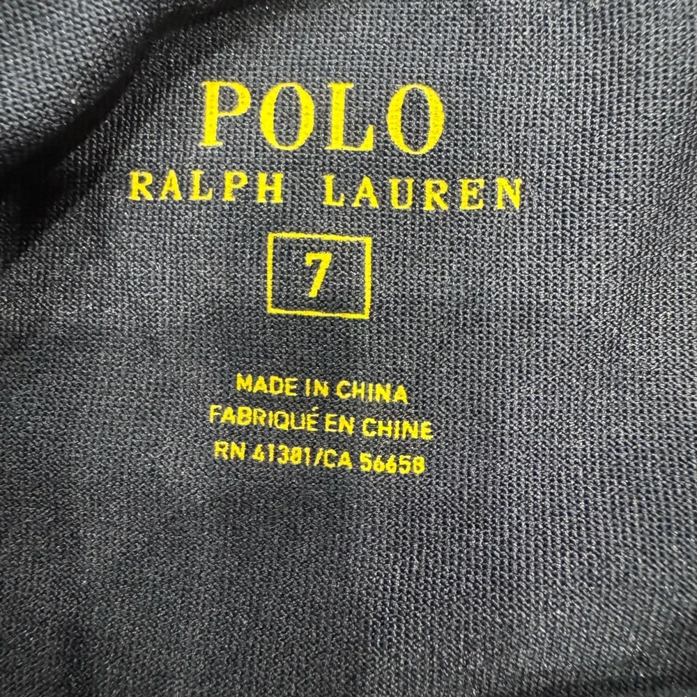 Polo Ralph Lauren Boys Navy Rash Guard Swim Top Size 7 - Picture 4 of 7